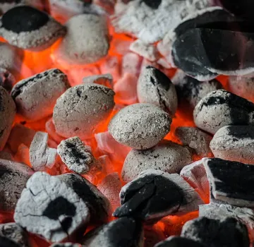 Slideshow Indonesian Premium Coconut  Wood Charcoal Briquettes barbecue bbq briquettes burning